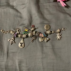 Brighton charm bracelet with 21 charms